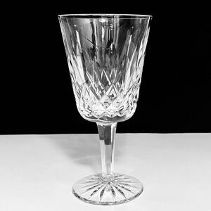 WATERFORD Lismore Water Glass / FINE IRISH CRYSTAL / All Hand Cut / SIGNED